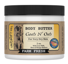 Load image into Gallery viewer, Goats N&#39; Oats | Goat Milk Body Butter | 2oz. Travel Size
