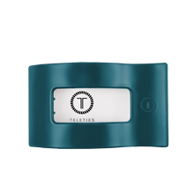 Load image into Gallery viewer, Teal With It Large Flat Rectangle Hair Clip
