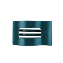 Load image into Gallery viewer, Teal With It Medium Flat Rectangle Hair Clip
