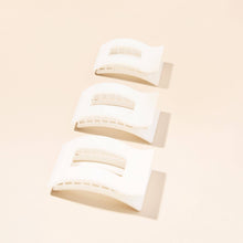 Load image into Gallery viewer, Flat Rectangle Hair Clip | Medium | Coconut White
