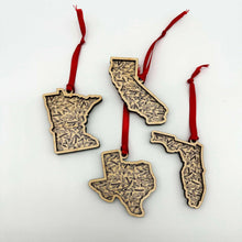 Load image into Gallery viewer, Minnesota Floral Wood Ornament
