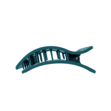 Load image into Gallery viewer, Teal With It Large Flat Rectangle Hair Clip
