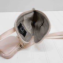 Load image into Gallery viewer, Nessa Nylon Crossbody Phone Bag: Cream
