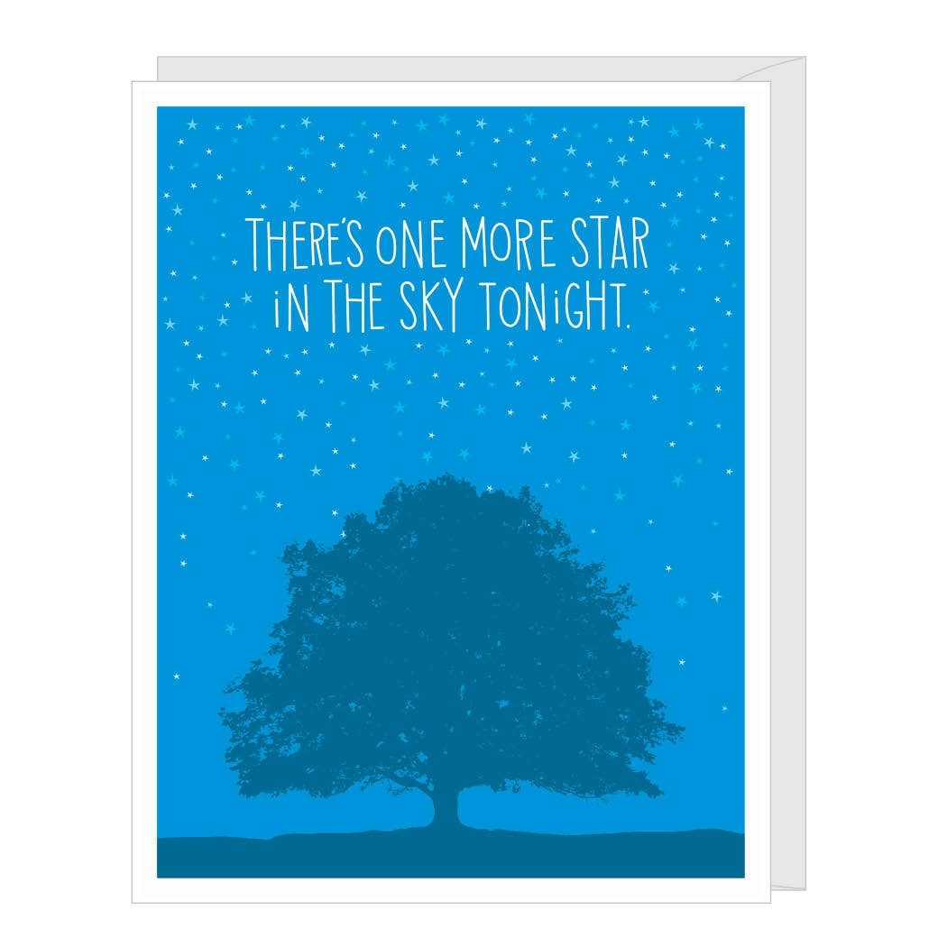 One More Star Sympathy Card