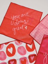 Load image into Gallery viewer, Love Notes Waffle Cloths - Set of 4 | Microfiber Dishcloths

