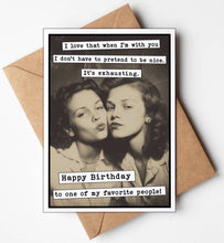 Load image into Gallery viewer, Birthday Card - Pretend to be Nice
