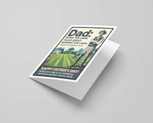 Load image into Gallery viewer, Funny Fathers Day Card  - Mow the Lawn
