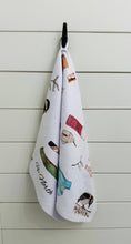Load image into Gallery viewer, Dish towel "Up North" hand painted watercolor illustrated
