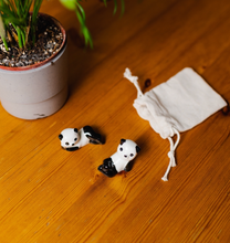 Load image into Gallery viewer, 2x Ceramic Porcelain Panda Chopstick Rest
