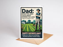 Load image into Gallery viewer, Funny Fathers Day Card  - Mow the Lawn
