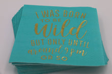 Load image into Gallery viewer, Funny Cocktail Napkins | Born to Be Wild - Foil - 20ct
