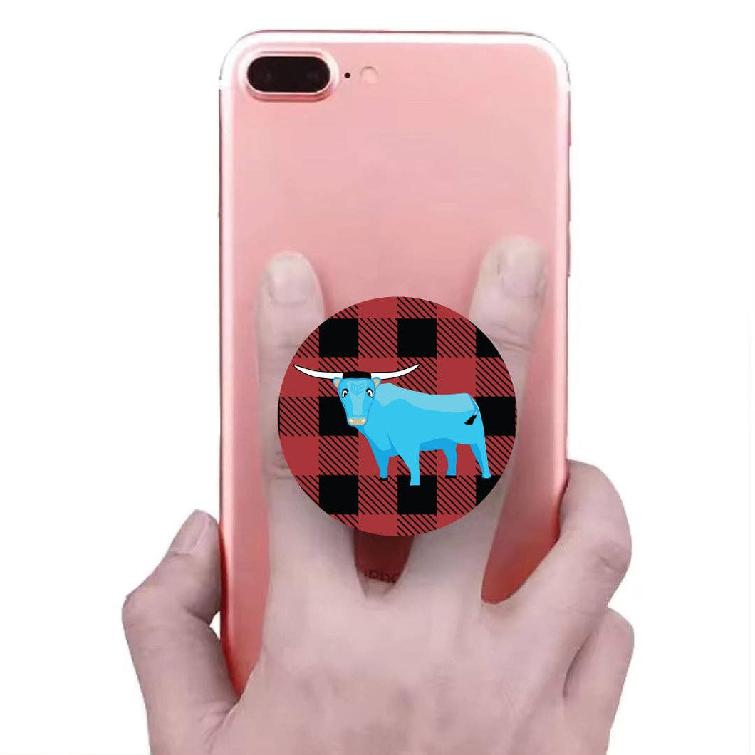 Universal fit phone holder and stand with Babe the Blue Ox