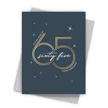 Load image into Gallery viewer, Flying High at 65 – Age and Milestone Birthday Card
