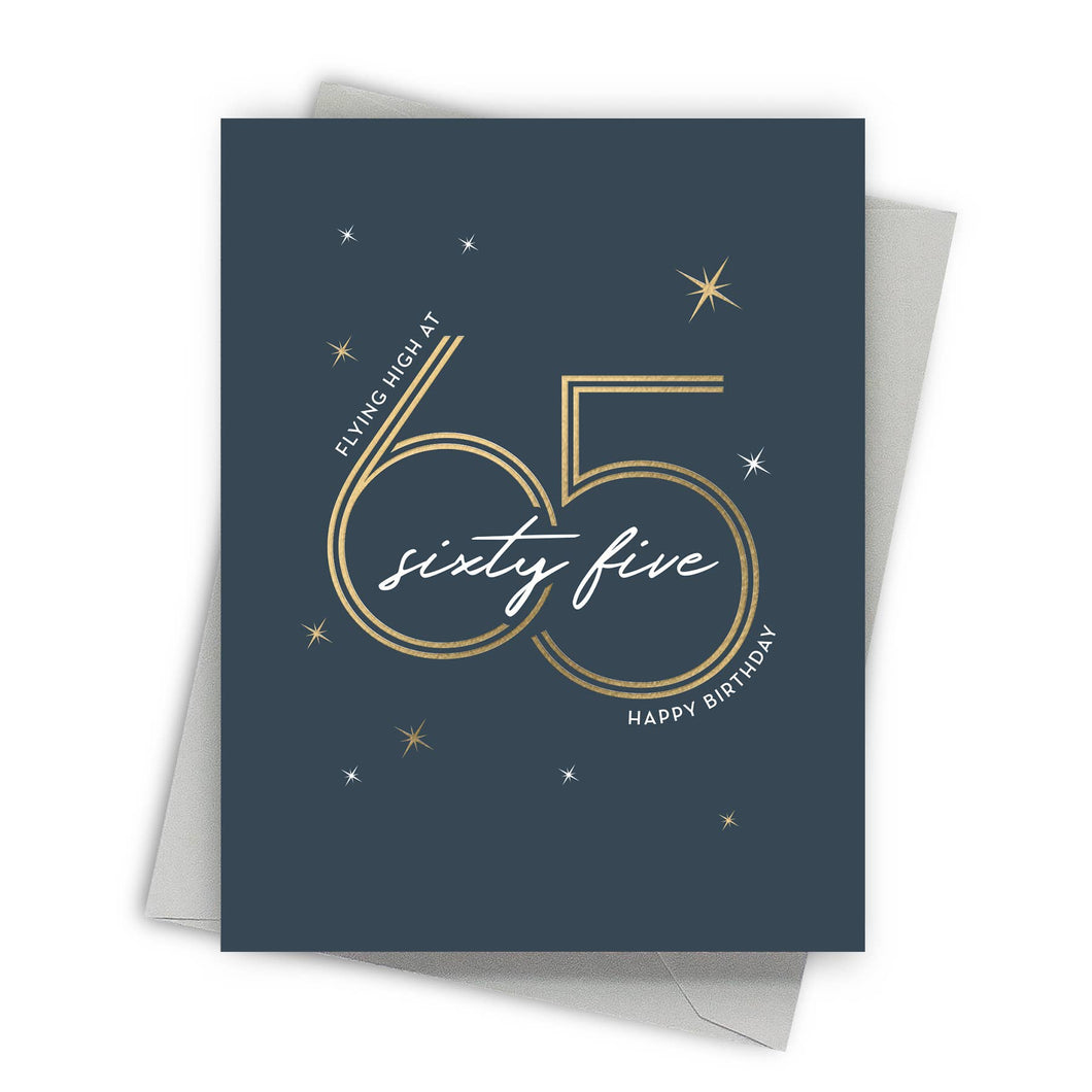 Flying High at 65 – Age and Milestone Birthday Card