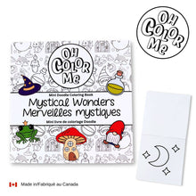 Load image into Gallery viewer, Mini Coloring Book Mystical Wonders, 4"x4"
