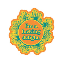 Load image into Gallery viewer, Fucking Delight Swear Funny High Quality Vinyl Sticker

