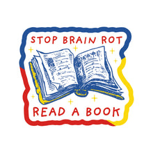 Load image into Gallery viewer, Book Read Funny Humor Brain Rot High Quality Vinyl Sticker
