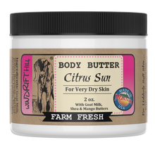 Load image into Gallery viewer, Citrus Sun | Goat Milk Body Butter | 2oz. Travel Size
