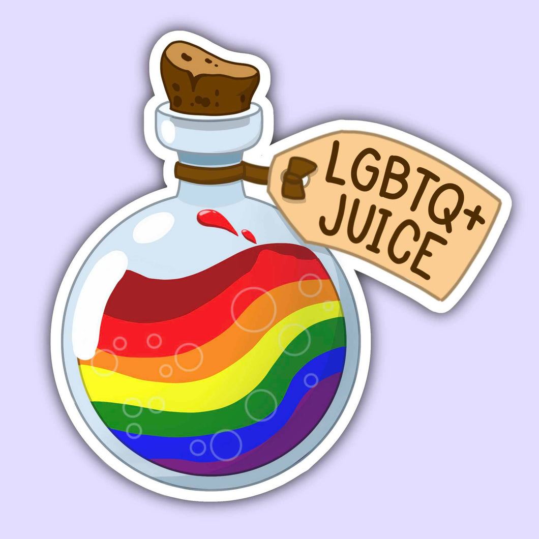 LGBTQ+ Juice - Queer Pride Sticker