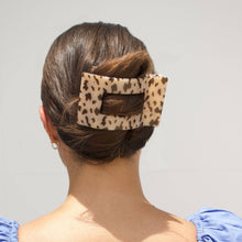 Load image into Gallery viewer, Flat Rectangle Hair Clip | Large | Blonde Tortoise
