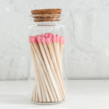 Load image into Gallery viewer, Fancy Safety Matches in 4" Glass Vial - 4 COLORS (MV50)
