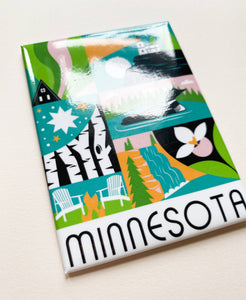 MN Minnesota Scenes Souvenir Magnet 