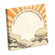 Load image into Gallery viewer, Funny Sarcastic Sticky Note Pad - Ray of Sunshine
