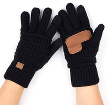 Load image into Gallery viewer, Women's Fleece Lined Gloves - Black
