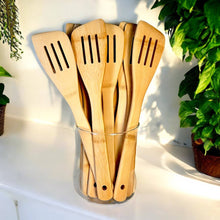 Load image into Gallery viewer, Bamboo Kitchen Utensil | Slotted Spatula
