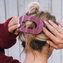 Load image into Gallery viewer, Flat Round Hair Clip | Large | Wild Side
