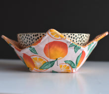 Load image into Gallery viewer, Cute Bowl Cozy with Oranges | Ice Cream Bowl Cozies
