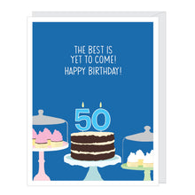 Load image into Gallery viewer, Number 50 Fiftieth Birthday Card
