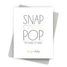 Load image into Gallery viewer, Snap Crackle Pop – Funny Birthday Card
