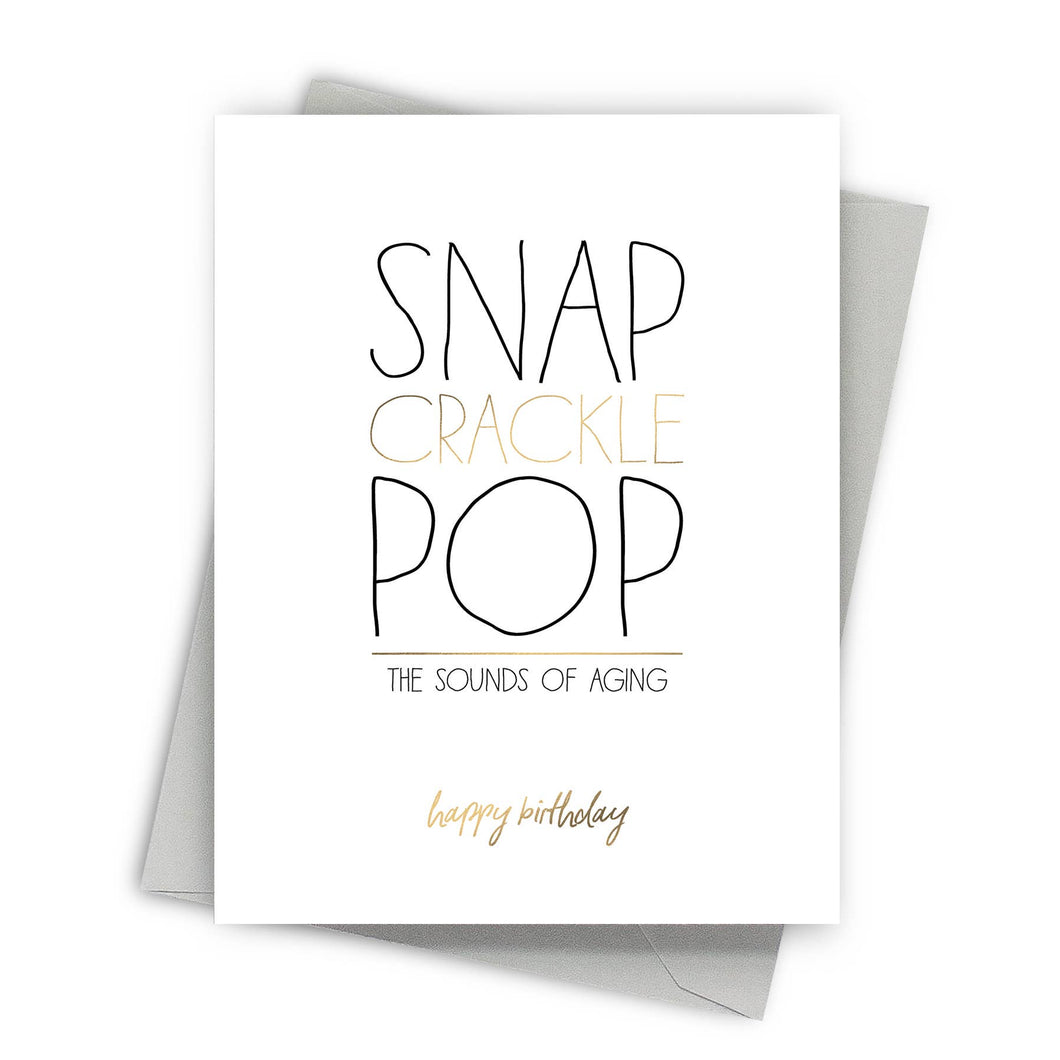 Snap Crackle Pop – Funny Birthday Card