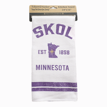 Load image into Gallery viewer, Minnesota SKOL Banner Kitchen Towel
