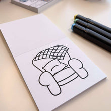 Load image into Gallery viewer, Mini Coloring Book Cushy&amp; Cozy, 4"x4"
