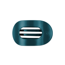 Load image into Gallery viewer, Teal With It Medium Flat Round Hair Clip
