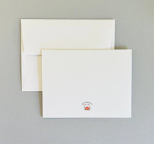 Load image into Gallery viewer, Lake loons watercolor illustrated notecard set
