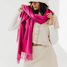 Load image into Gallery viewer, Cozy Cashmere Essential Soft Solid Scarf
