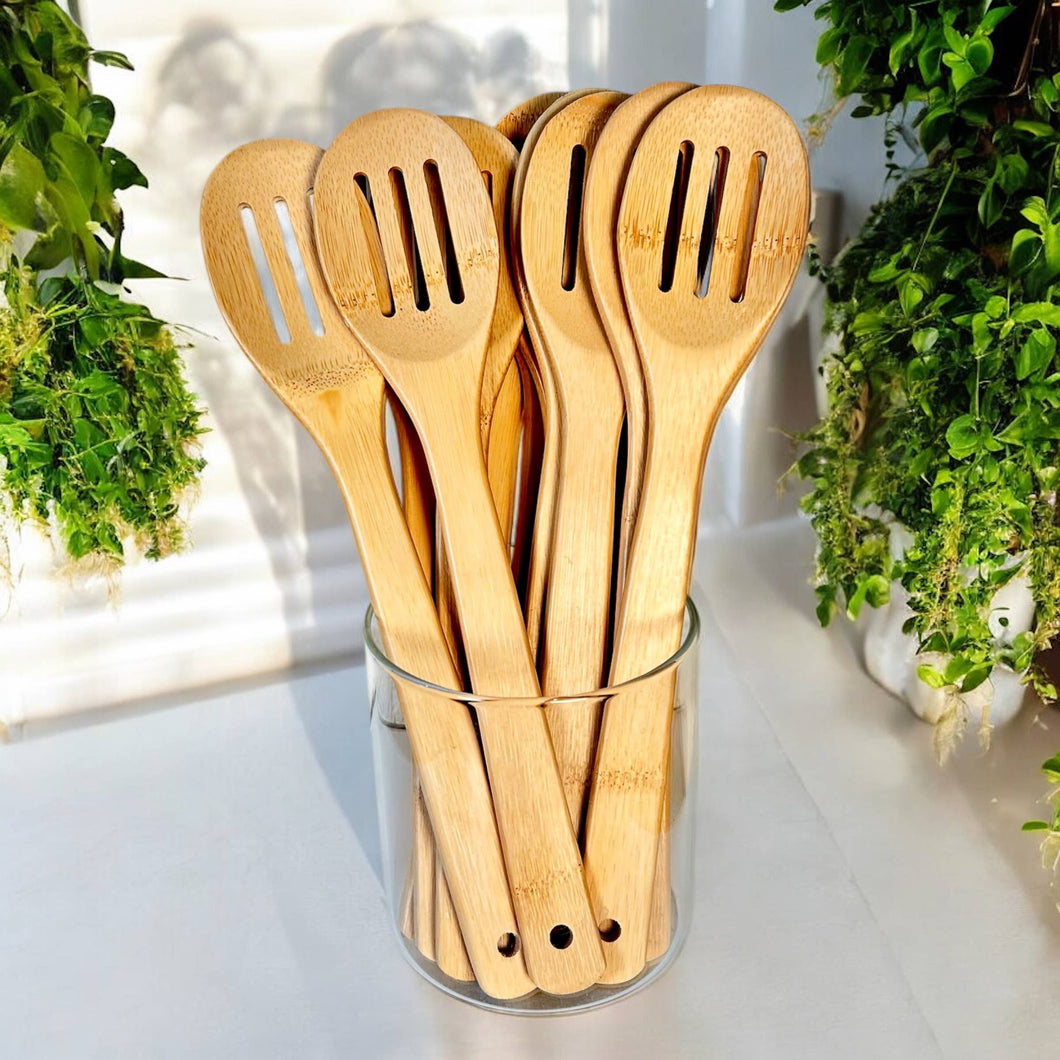 Bamboo Kitchen Utensil | Slotted Spoon