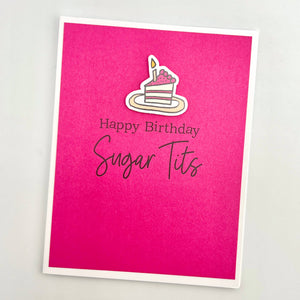 Birthday Sugar Tits card