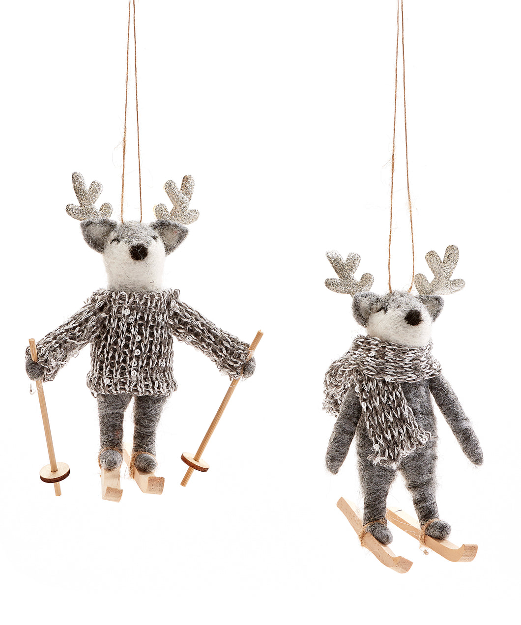 Wool Reindeer Ornament