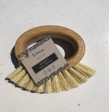 Load image into Gallery viewer, Bamboo Oval Vegetable Cleaning Brush
