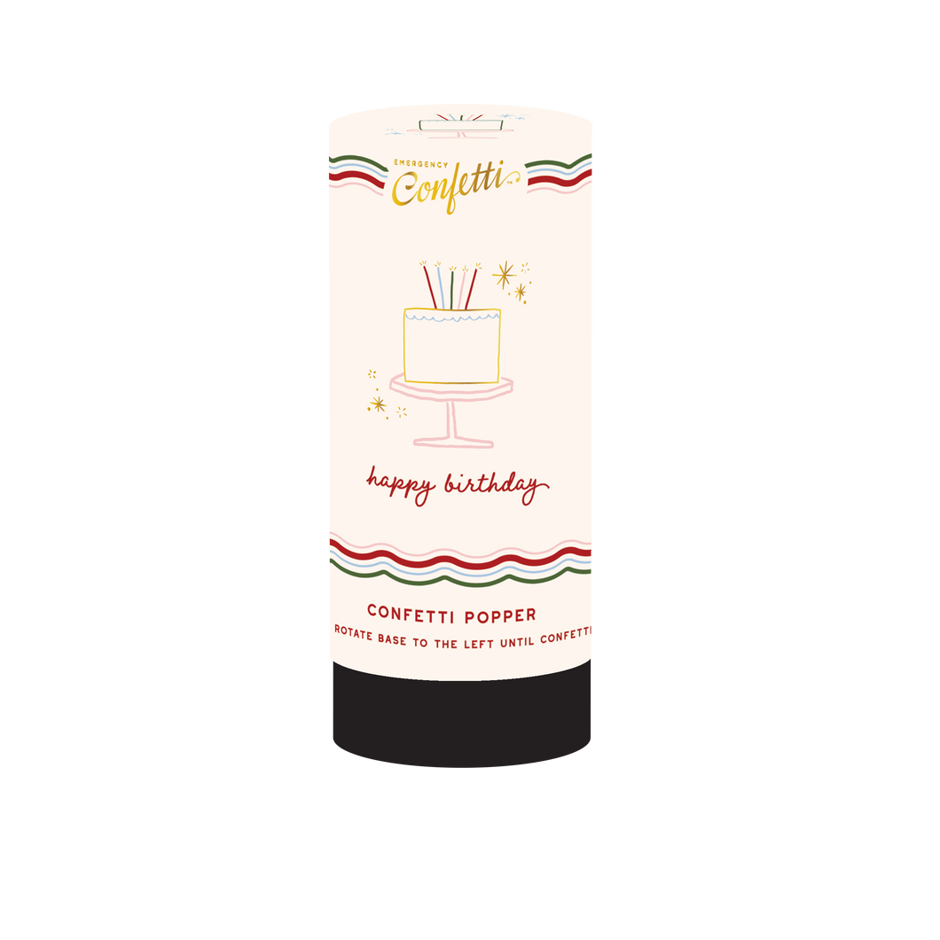 Happy Birthday Icon Confetti Popper
