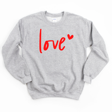Load image into Gallery viewer, Love XOXO Valentine Adult Crewneck Sweatshirt
