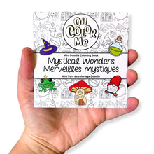 Load image into Gallery viewer, Mini Coloring Book Mystical Wonders, 4"x4"
