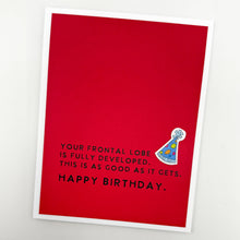 Load image into Gallery viewer, Frontal Lobe birthday card 
