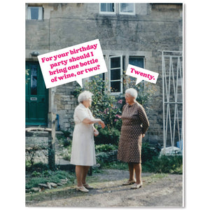 More Wine - Birthday Card