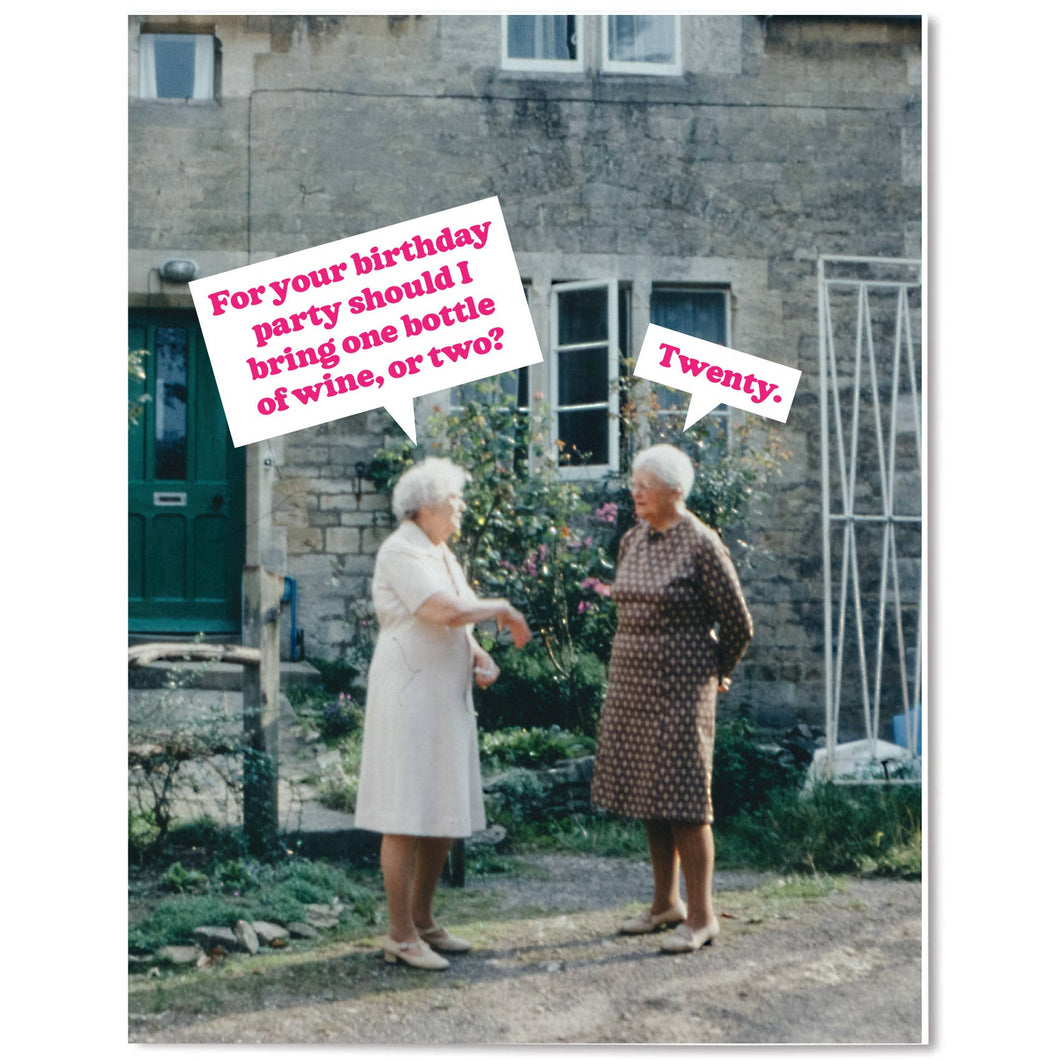 More Wine - Birthday Card