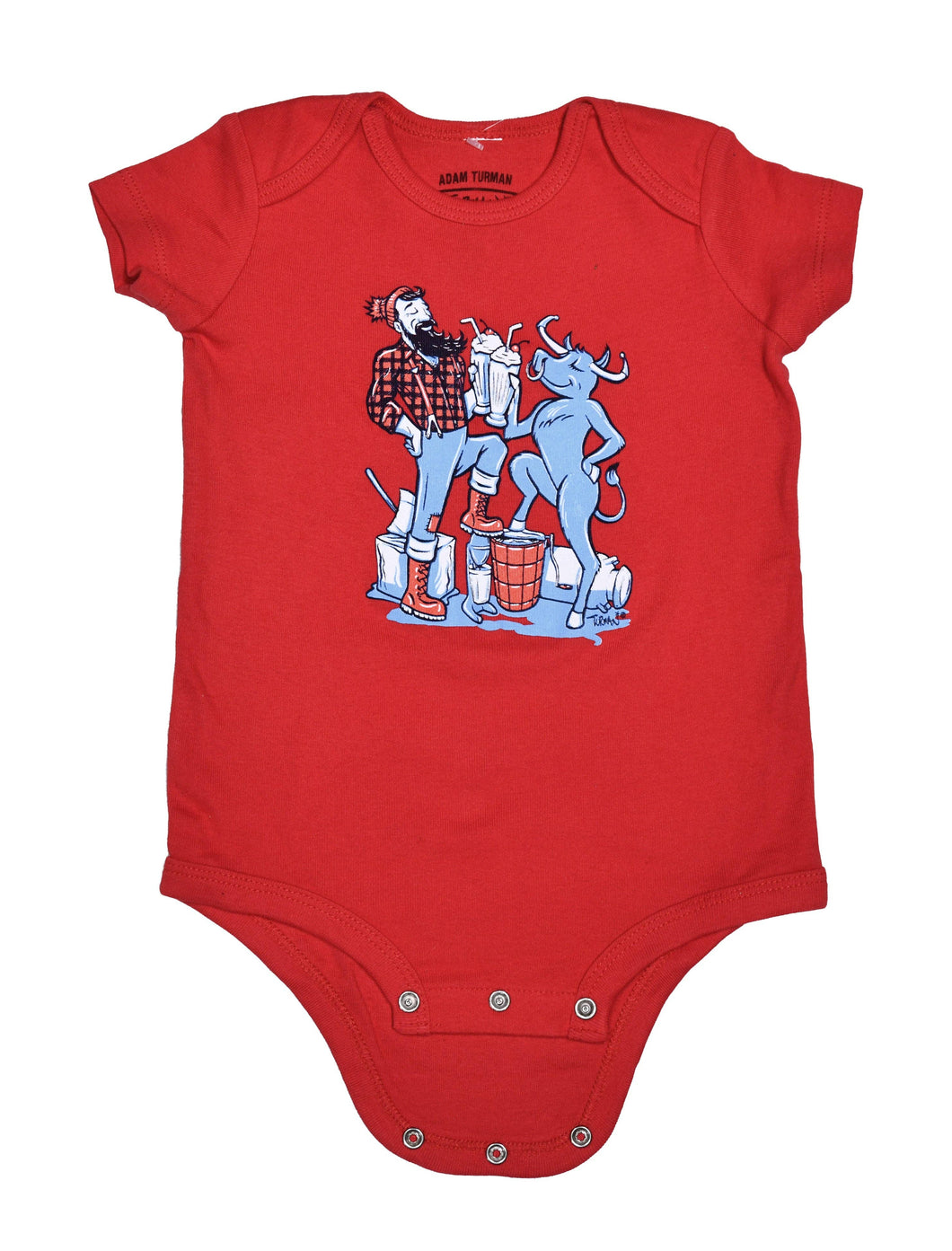 Paul & Babe Cheers! Milkshake Onesie Red